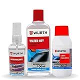 Kit Water Off Wurth Repelente De Agua   Anti Embalante   Limpa Para Brisa Para Carro Wurth