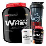 Kit Whey Protein Bodybuilders 2kg Bcaa Creatina Shaker
