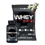 Kit Whey Protein Turbo Thermo Flame Termogênico Black Skull