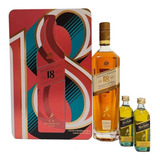 Kit Whisky Johnnie Walker 18 Anos Com 2 Mini Blue Label