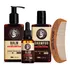 Kit Xampu Oleo Balm Para Hidratar Perfumar   Barba De Macho