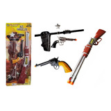 Kit Xerife Do Faroeste Cowboy Armas De Brinquedo