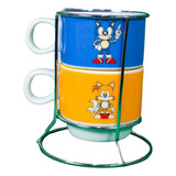 Kit Xicaras Empilháveis C 2pcs Personagens zona Criativa