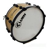 Kit Zabumba 20x18 Madeira Verniz Afin Dupla pele Leitosa