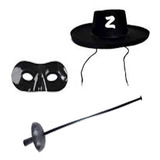 Kit Zorro Chapeu Mascara