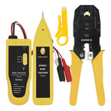 Kit Zumbidor Identificador Cabo Rede Alicate Crimpar Rj45
