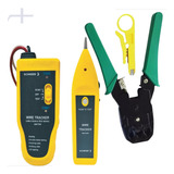 Kit Zumbidor Localizador Cabo De Rede Alicate Crimpar Rj45