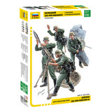 Kit Zvezda German 120mm Mortar 42 Wtrailer Crew 1 35 3583