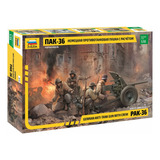 Kit Zvezda German Anti tank Gun Pak 36 W Crew 1 35 z3610