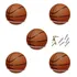 Kit05 Suporte Bola Futebol Basquete Vôlei  parafusos Buchas