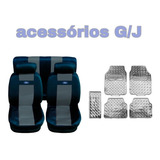 Kit1 Cinza capa Nylon acessório P Ford Ka 2000