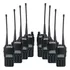 Kit10 Radio Comunicador Walktalk Talkabout Profissional 777s Bandas De Freqüência Vhf/uhf Cor Preto