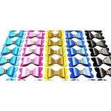 Kit100 Laços Adesivos M Glitter Pet Shop Banho Tosa Cão Gato