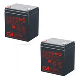 Kit2 Bat Csb Hr1221 12v 5ah Nobreak Sms Station Ii