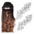 Kit2 Presilhas De Pérola Diamantes Piranhas Cabelo Elegantes