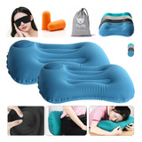 Kit2 Travesseiro Inflavel Pescoço Ultra Leve Camping Arlivre