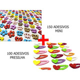 Kit250 Adesivos Mini presilhas Glitter Lacinho