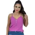 Kit3 Blusinha Regata Crepe Feminina Com Pérolas Alcinhas 