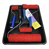 Kit4 Rolo Textura Cabelo De Anjo 23 15 9 5cm Suporte bandeja