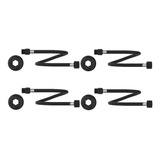 Kit4pcs engate Flexível Pvc 40cm Preto Fosco Mxf 1 2 Censi