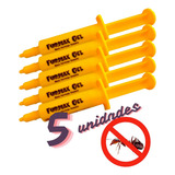 Kit5 Gel Formiga Isca Formicida Repelente Inseticida Seringa