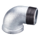 Kit5uncotovelo Aço Ferro Galvanizado 90 Macho fêmea 1 4