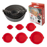 Kit6 Formas Silicone Airfryer