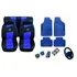 Kits Azul Capas De Carro Pedaleira Tapetes  Uno Siena Palio