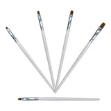Kits C 5 Pincel Cinza Unha Profissional Porcelana Promoção