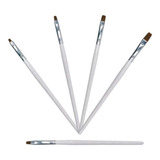 Kits C 5 Pincel Cinza Unha Profissional Porcelana Promoção