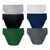 Kits Cuecas 12 Slip Adulto Masculino Tradicional 100 algodão