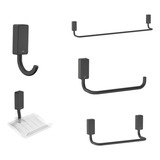 Kits De Acessórios Para Banheiro Celite One B5002 e60 r0 Preto X 5