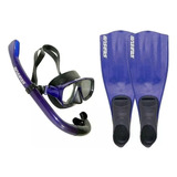 Kits De Mergulho Seasub Mascara Snorkel E Nadadeiras