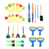 Kits De Pincéis De Esponja Rico Y Para Pintura Artística