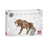 Kits E Gifts Brinquedos Quebra Cabeça Planet Adventure 3D Dente De Sabre Madeira 286 Brincadeira De Criança Multicor