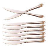 Kits Faca De Churrasco 12 Un Em Inox Prata De Serrinha