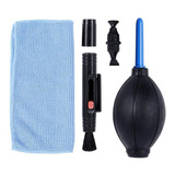 Kits Limpeza Câmeras Lente Fotográfica Soprador Pincel Pano