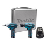 Kits Parafusadeira Furadeira 2 Bat Bivolt 12v Lct204 Makita