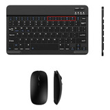 Kits Teclado E Mouse Sem Fio E Bluetooth E Tablet Preta