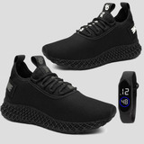 Kits Tênis Feminino Masculino Treino 2 Pares Brinde Relógio