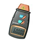 KKcare Tacômetro De Foto Digital Portátil A Laser Sem Contato Faixa De Tacômetro 2 5 RPM 99 999 RPM Medidor De Velocidade Do Motor Do Visor LCD Com 3 Pcs Fita Reflexiva