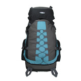 Kl Mochila Cargueira Trilha Acampamento Resistente Unissex Cor Azul turquesa Desenho Do Tecido Liso 55 L