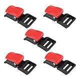 Klanata 5 Peças Kit De Fivela De Liberação Rápida Para Capacete De Motocicleta Adaptador De Cinta De Queixo De Plástico Ajustável Clipes De Fivela Desconexos 50 X 25 X 15 Mm