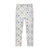 KLL Calça Legging Para Meninas Com Azulejos Hidráulicos Típicos Da Espanha Para Meninas E Meninas Roupas Atléticas De Corrida Azulejos Hidráulicos Típicos Da Espanha 9 10 Years