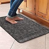 KMAT Tapete De Cozinha Acolchoado Antifadiga Impermeável Antiderrapante Tapete Ergonômico Confortável Para Casa Escritório Pia Lavanderia Mesa 44 Cm L X 71 Cm C Cinza