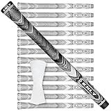KNLY Conjunto De 13 Grips De Golfe Híbrido Grips De Taco De Golfe Multicomposto De Alto Feedback Design De Textura Antiderrapante Grain Sense Padrão Médio 13 Grips Com 15 Fitas Médio Porte Preto