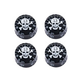 Knob Caveira Guitarra Gibson Less Paul Kit 4 Peças