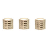 Knob Dourado Metal Kbeb Kit C 3 Peças Para Baixo Guitarra