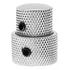 Knob Duplo Concêntrico De Metal Cromo Guitarra Oferta Baixo