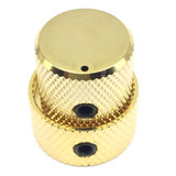 Knob Duplo Metal Concentrico Dourado 1un